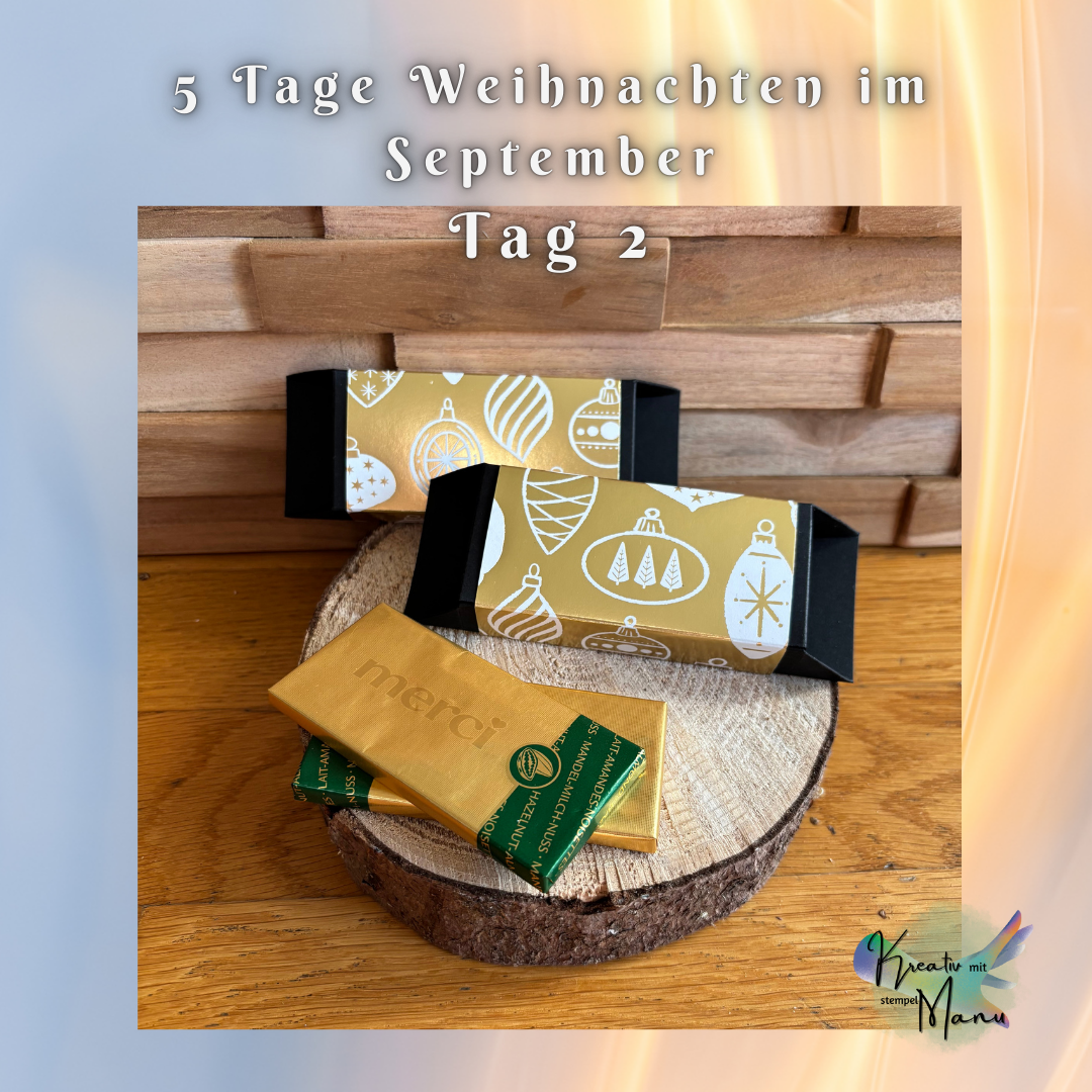 Box Ohne Kleben für 2 kleine Merci-Tafeln